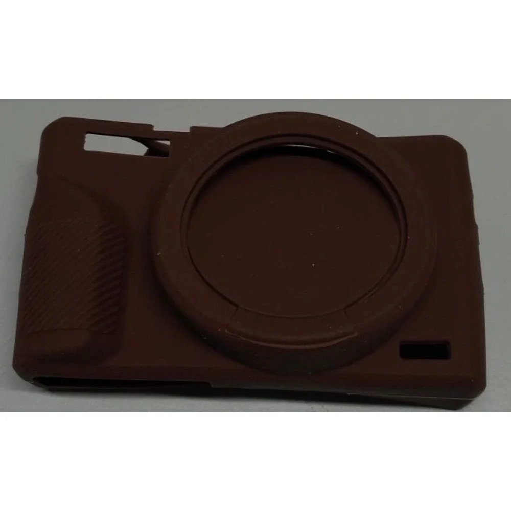 AEXUTDA Brown Silicone Case for Canon Powershot G7X Mark III G7X Mark 3 Skin